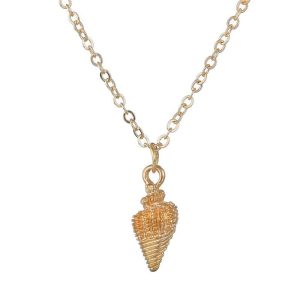 Collier Plastron Coquillage Pendentif